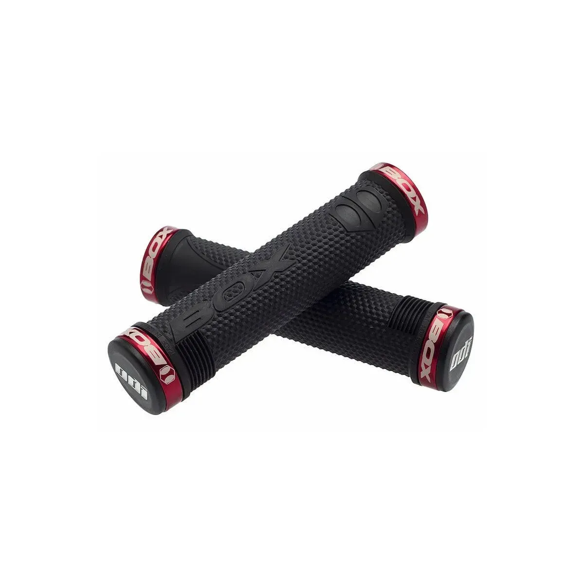 Box One Lock-On Grips Black/Red Clamps